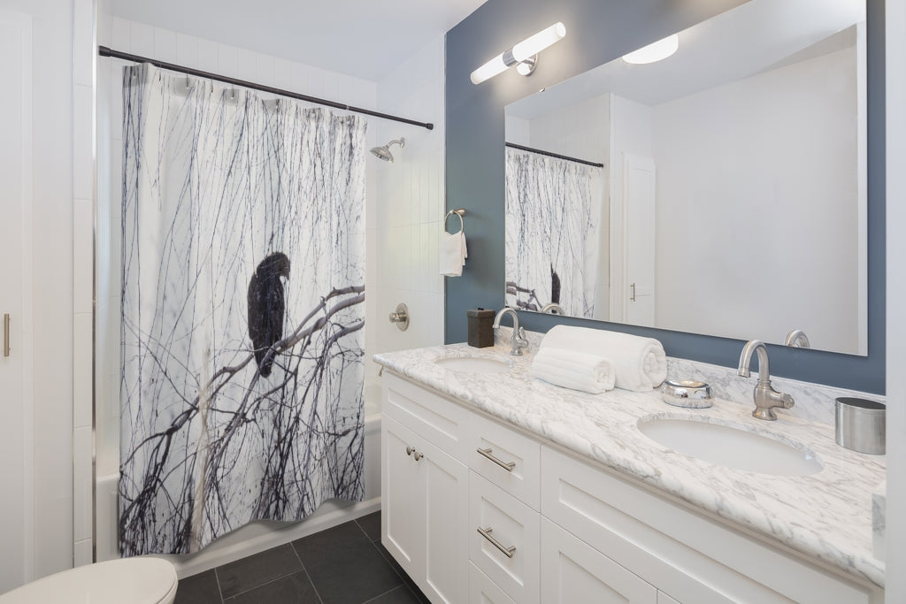 Zen Hawk Shower Curtains