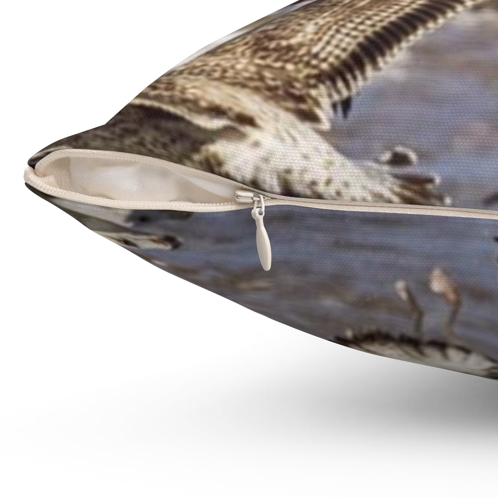 Gull Delirium Throw Pillow