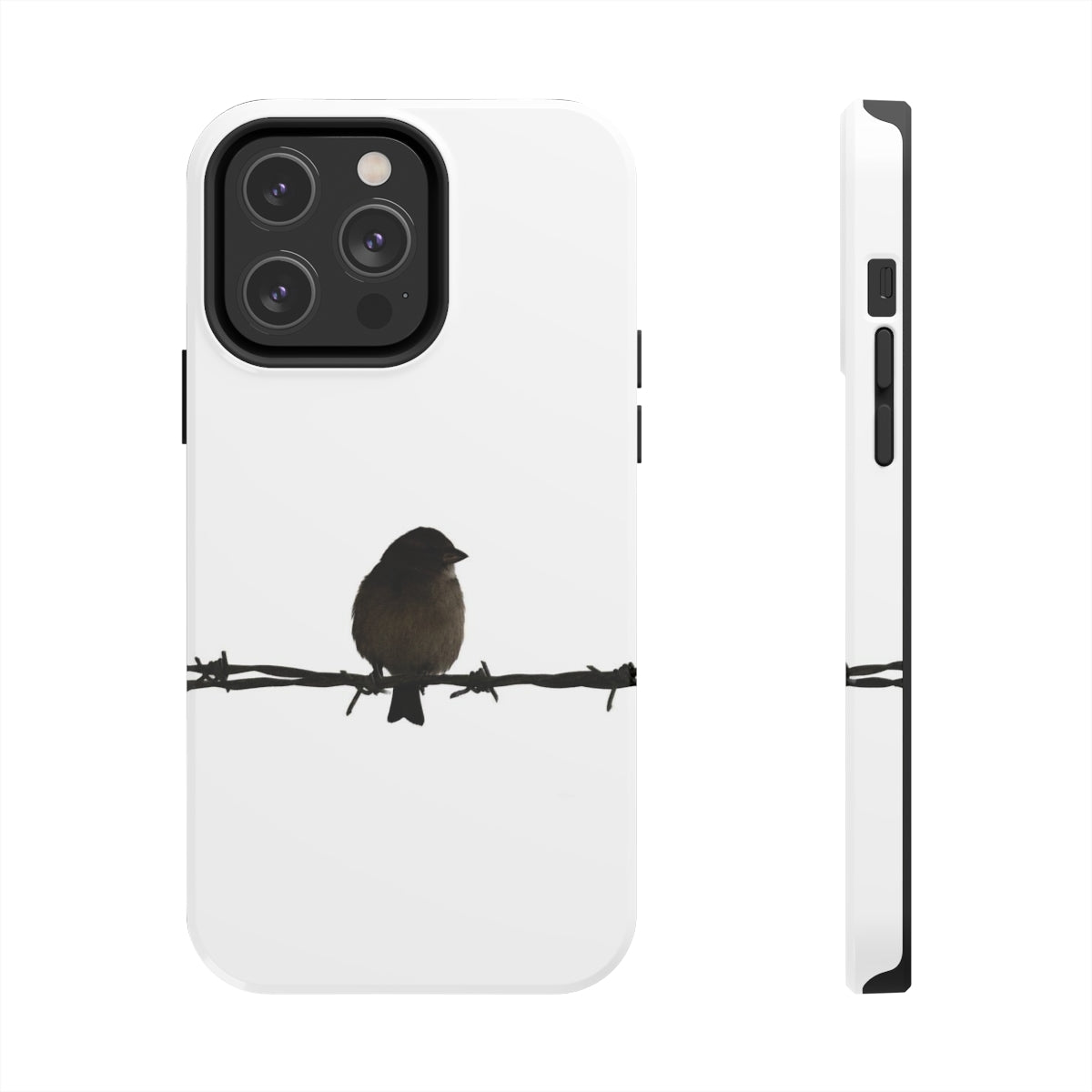 Barbed Wire Bird Tough Phone Cases, Case-Mate