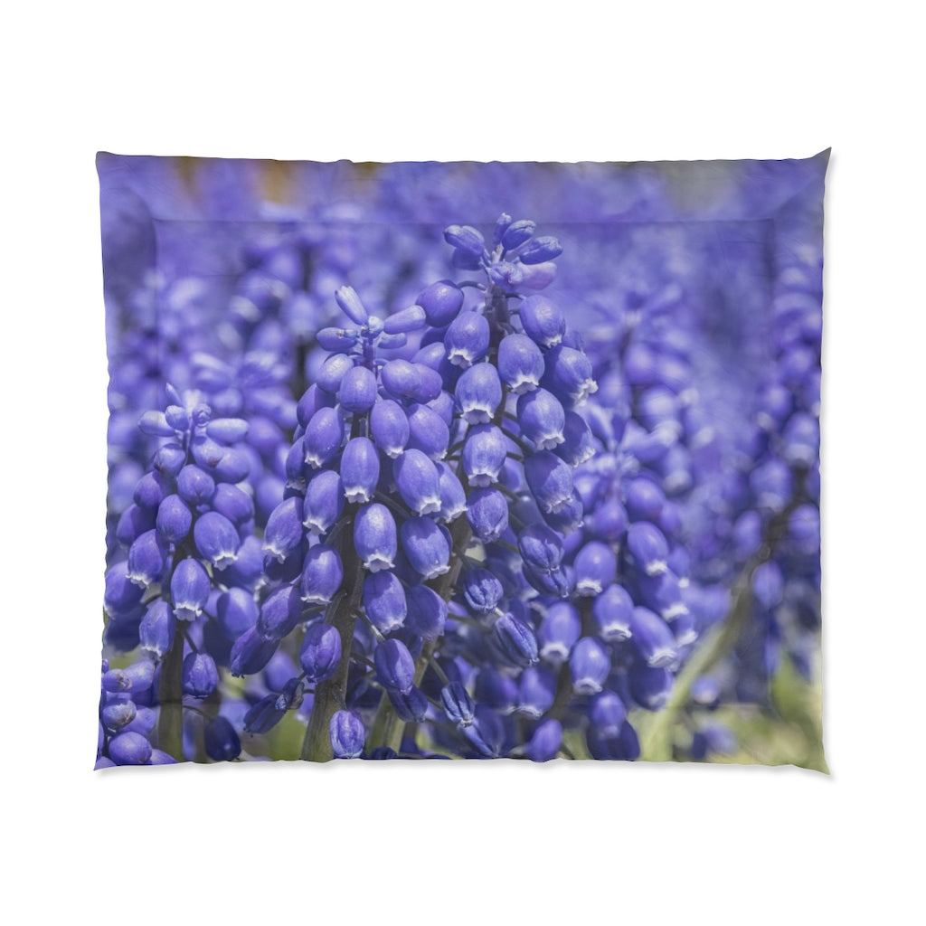 Blue Grape Hyacinth Comforter