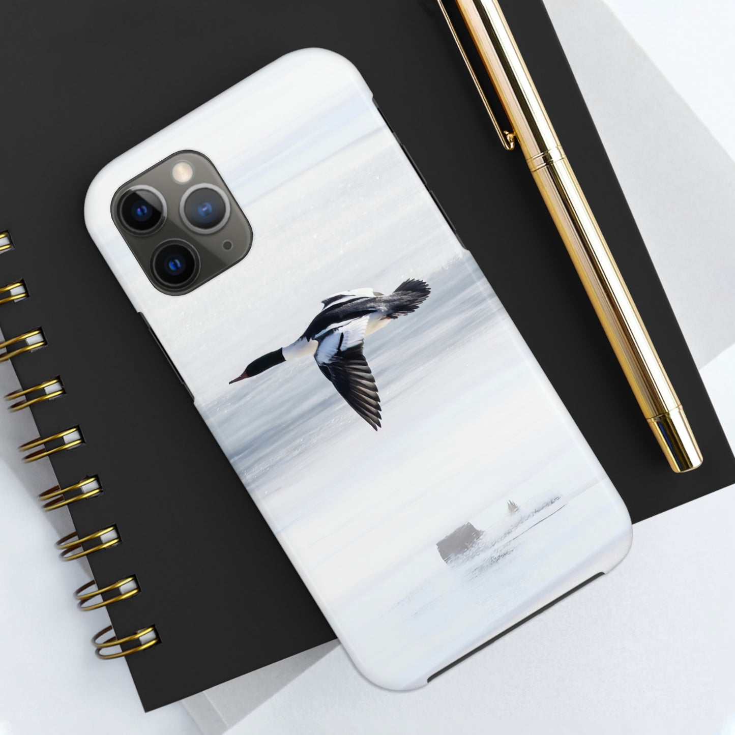 Merganser on Ice Tough Phone Cases, Case-Mate