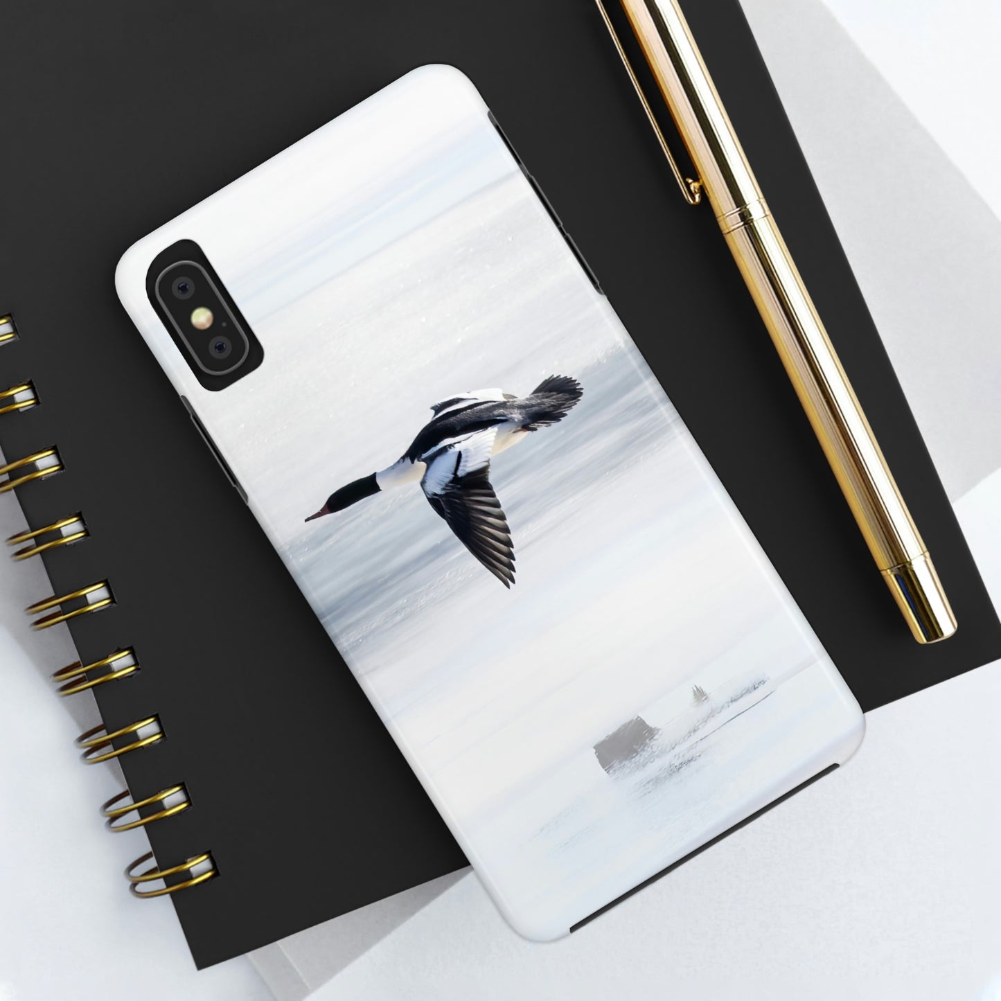 Merganser on Ice Tough Phone Cases, Case-Mate