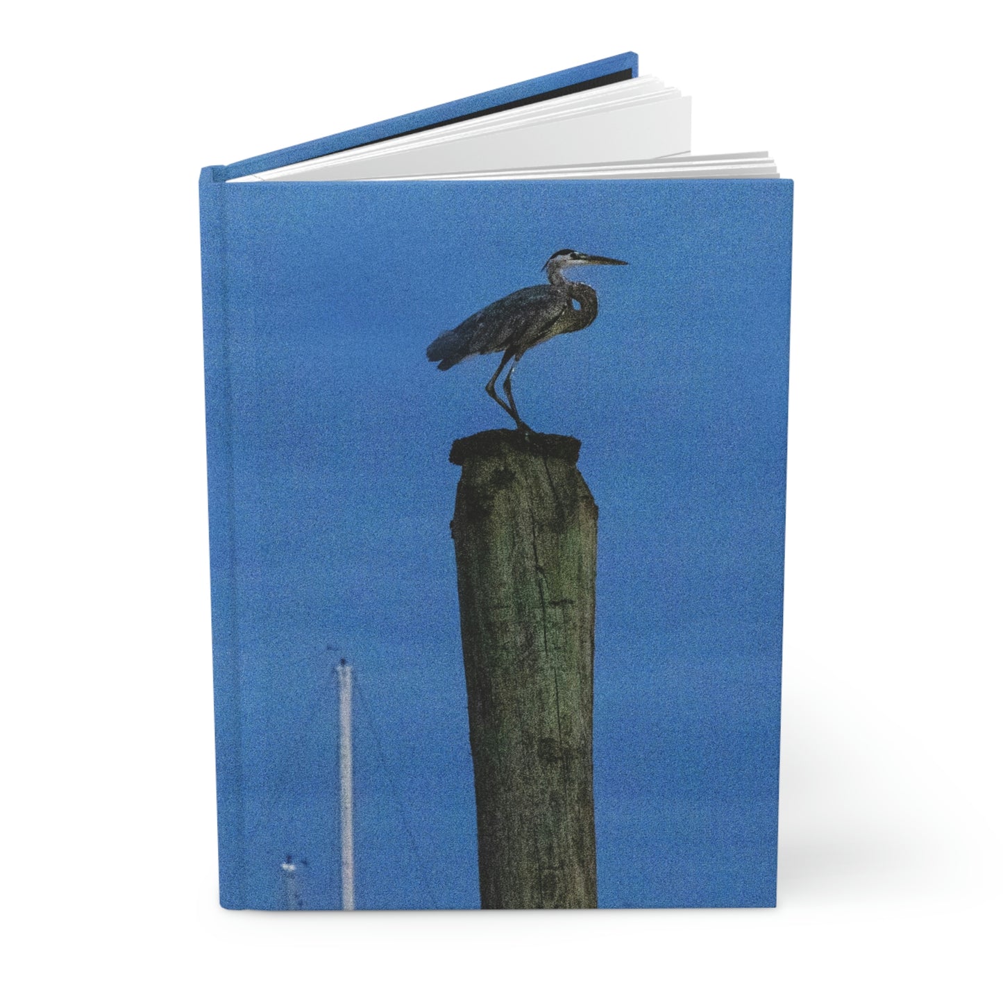 Heron on a Post Journal - Matte