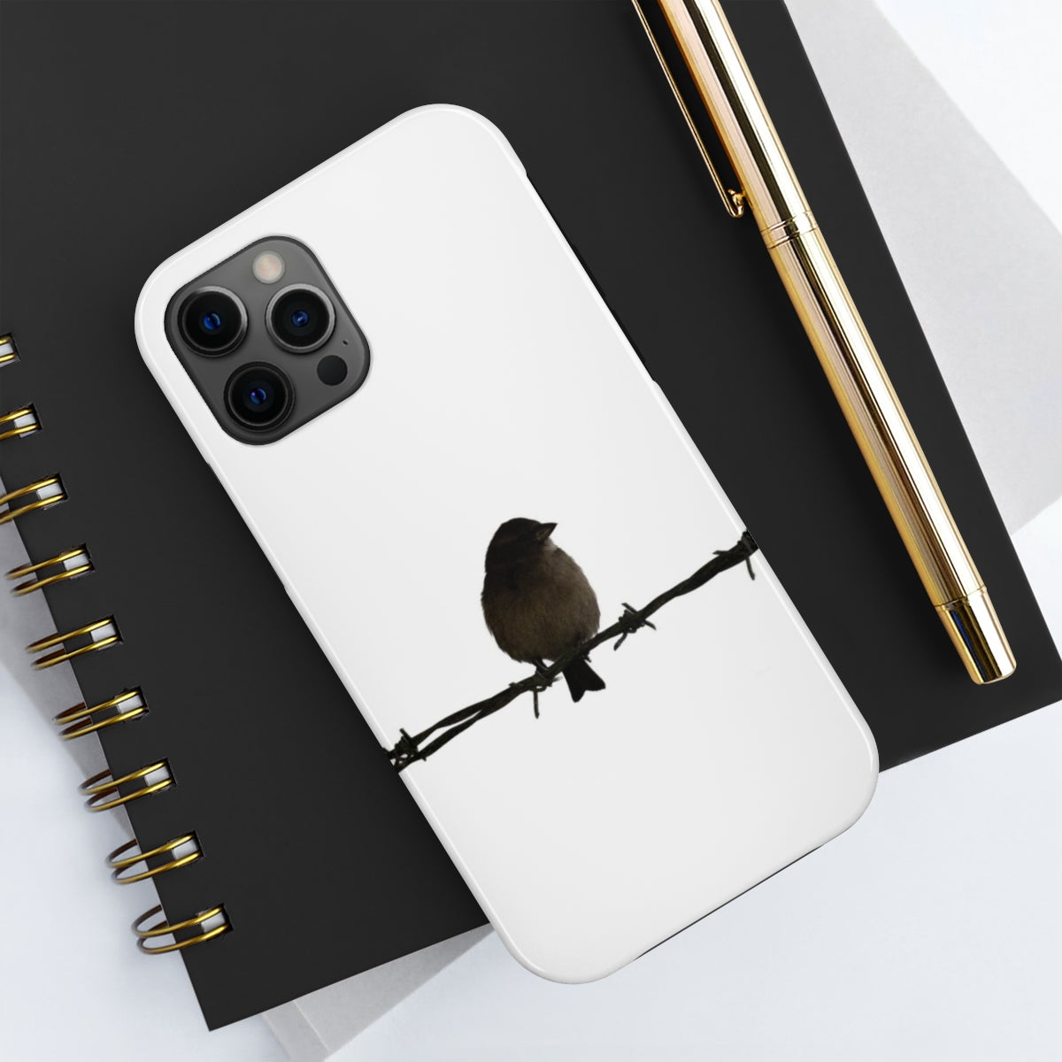 Barbed Wire Bird Tough Phone Cases, Case-Mate