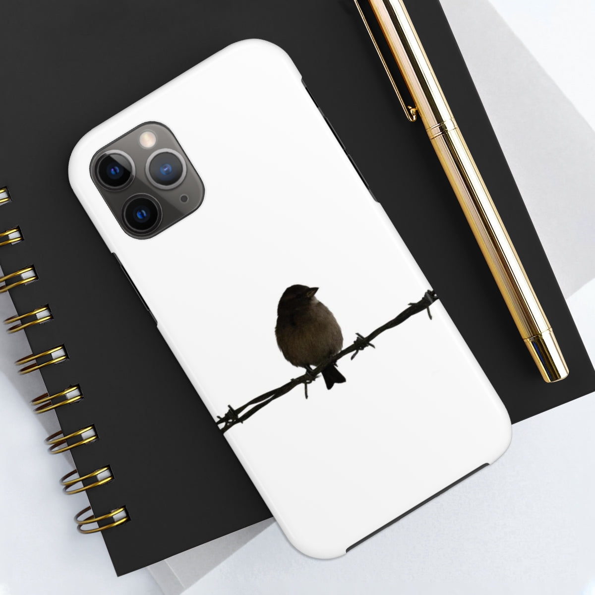 Barbed Wire Bird Tough Phone Cases, Case-Mate