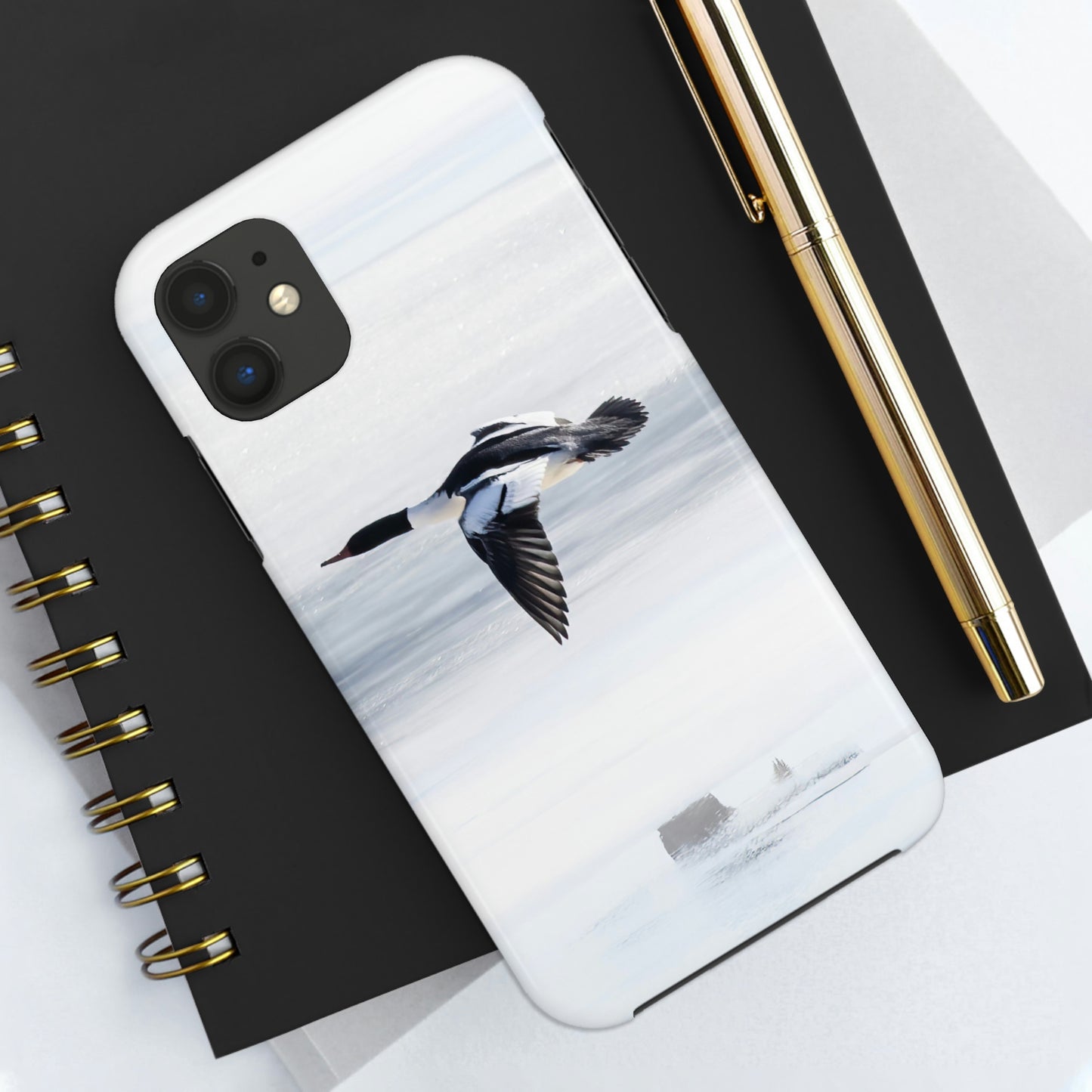 Merganser on Ice Tough Phone Cases, Case-Mate