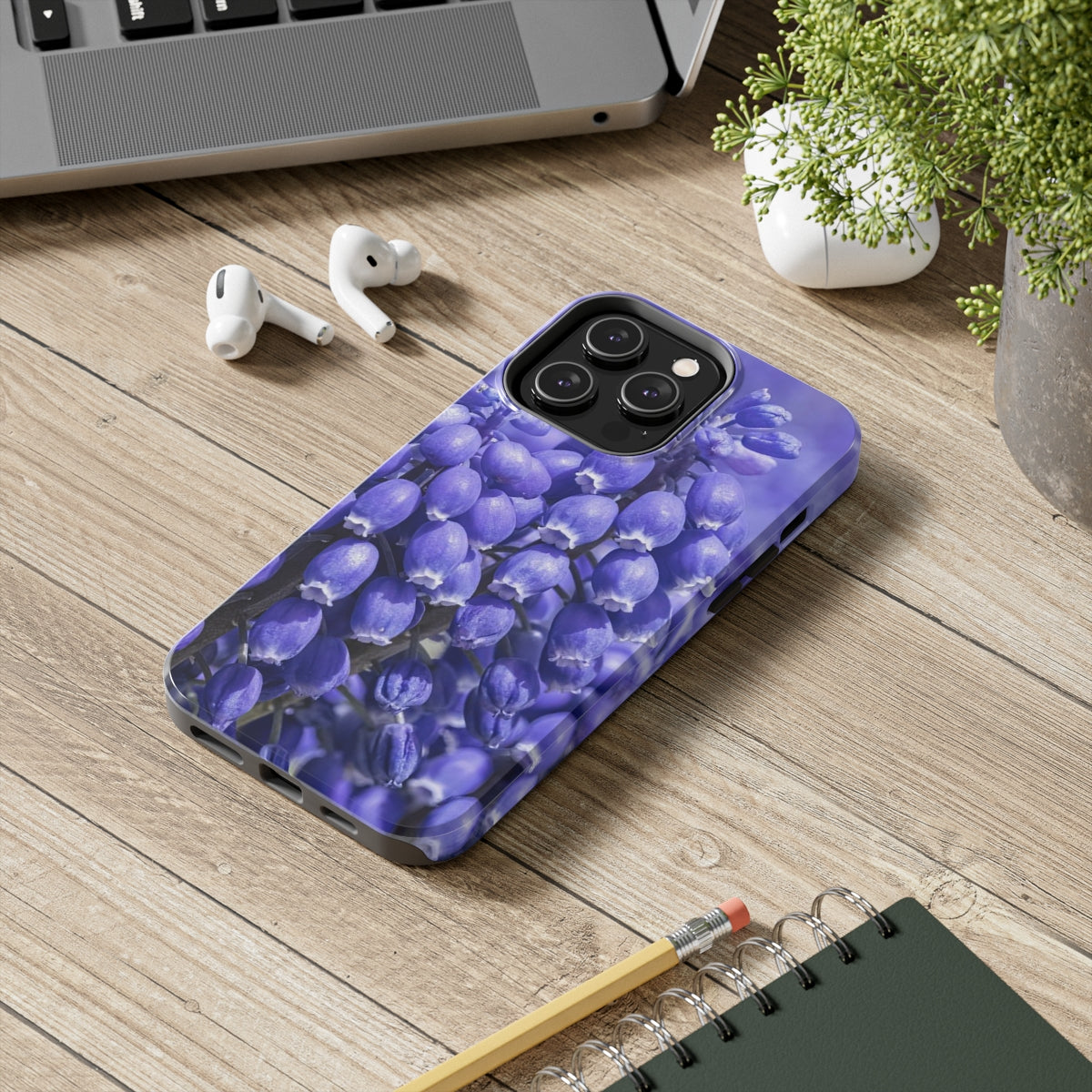 Blue Grape Hyacinth Tough Phone Case, Case-Mate