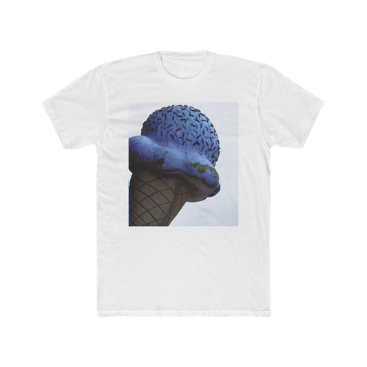 Retro Ice Cream Cone Unisex Cotton Crew T-Shirt