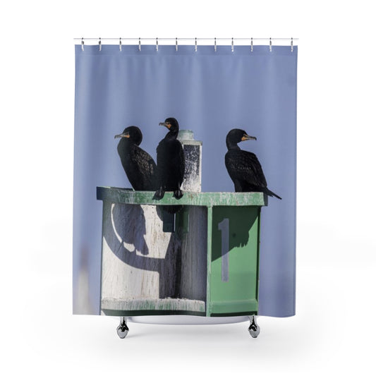 Cormorant Shower Curtain