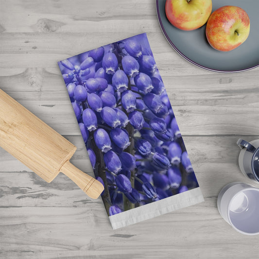Blue Grape Hyacinth Tea Towel