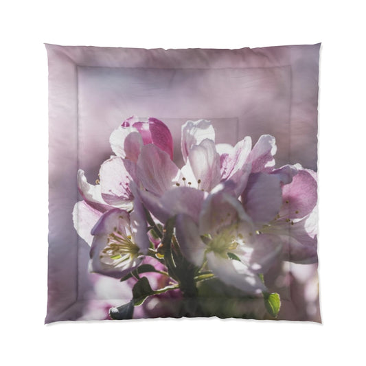Pink Flowering Tree Comforter