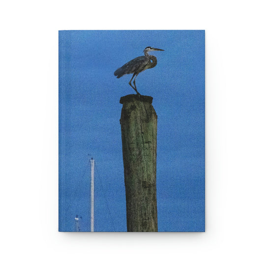Heron on a Post Journal - Matte