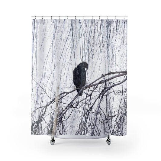 Zen Hawk Shower Curtains