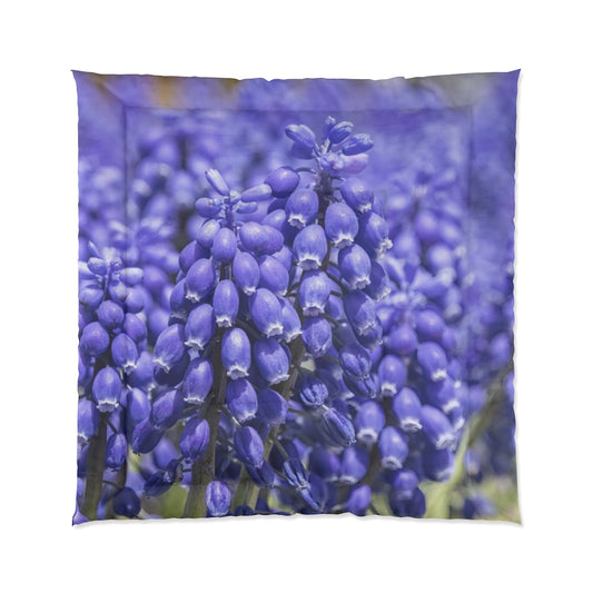 Blue Grape Hyacinth Comforter